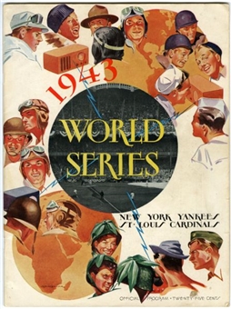 1943 Yankees vs Cardinals World Series Program